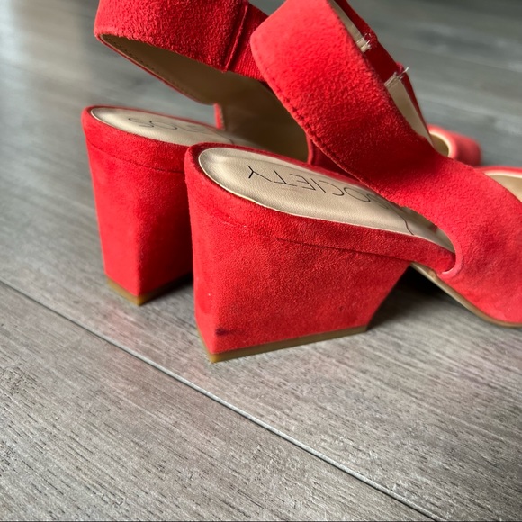 Sole Society Phoebe Slingback Pump Red Sz 6.5 - Picture 5 of 8
